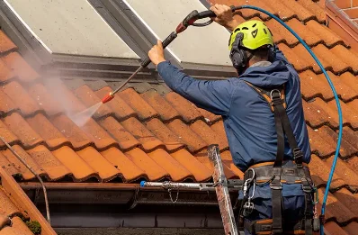 Démoussage et hydrofuge de toiture à Establet